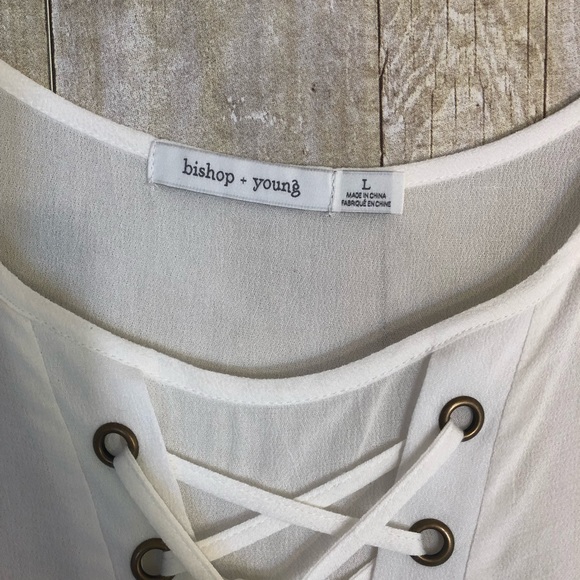๐ฟHOST PICK๐ฟNWT Bishop + Young Lace Up Tank - Picture 4 of 6